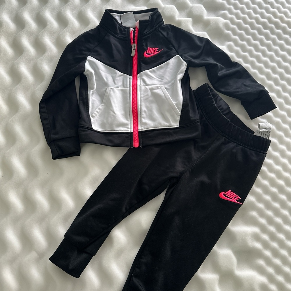 Nike Black and White Set with Pink Highlights